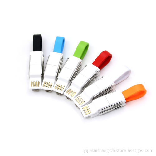 2020 Best Keychain Chargers 6 in 1 Magnetic USB Data Charging Cable for Promotional Items with Logo